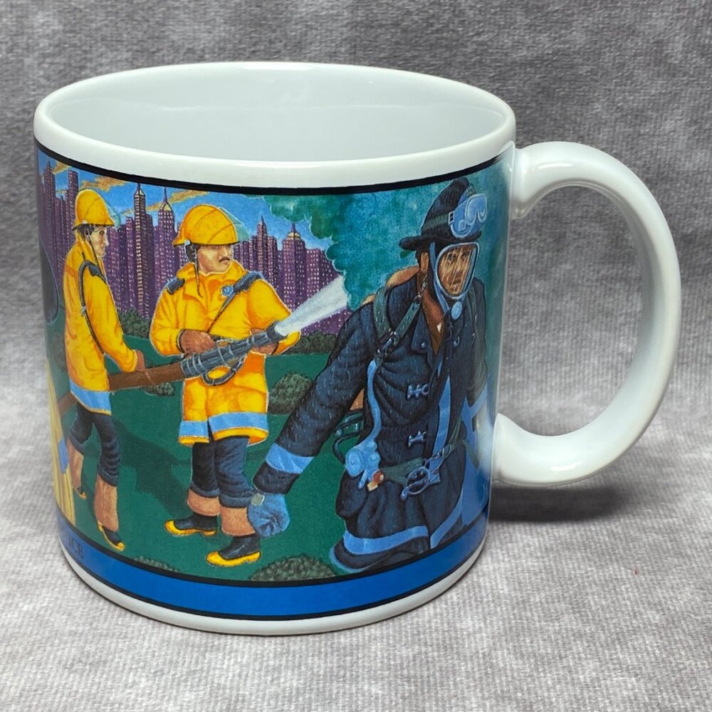 Firefighter Tribute Mug 14oz By Albert E. Price Inc 1990 Ceramic